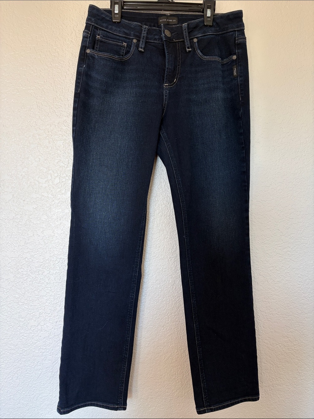 Silver Jeans Dark Indigo Straight Leg Women's Jeans